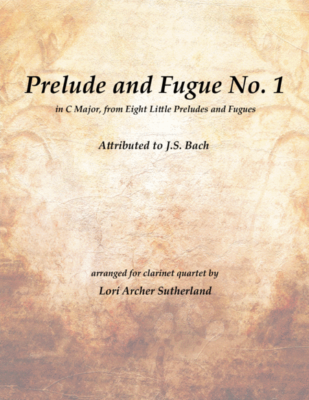 Prelude And Fugue No 1 In C Major Sheet Music