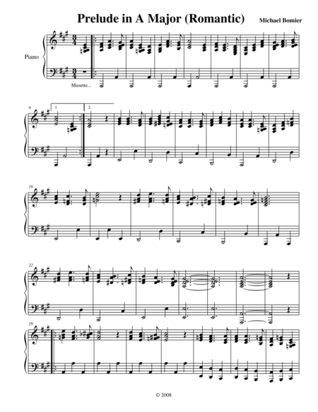 Free Sheet Music Prelude No 19 In A Major From 24 Preludes