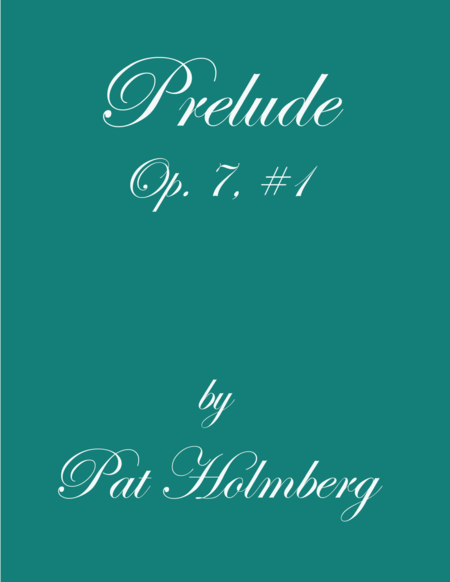 Prelude Op 7 1 Sheet Music