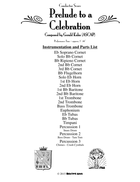 Free Sheet Music Prelude To A Celebration