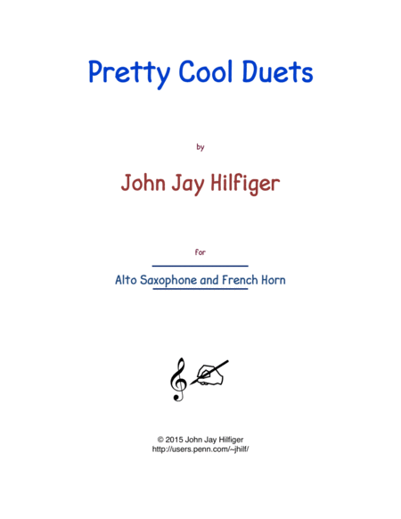 Pretty Cool Duets For Alto Sax And Horn Sheet Music