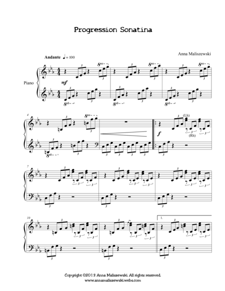 Progression Sonatina Sheet Music