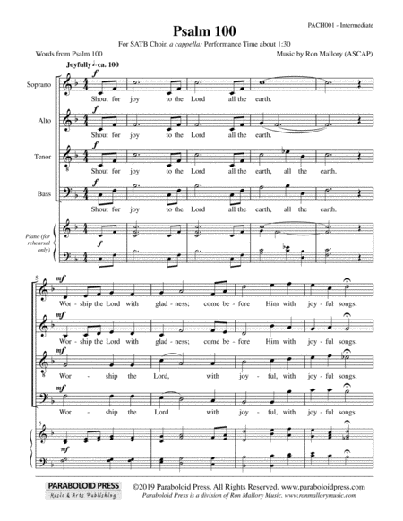 Psalm 100 Sheet Music