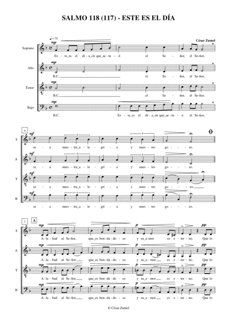 Psalm 118 117 Sheet Music