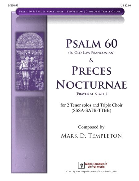 Psalm 60 Preces Nocturnae Sheet Music