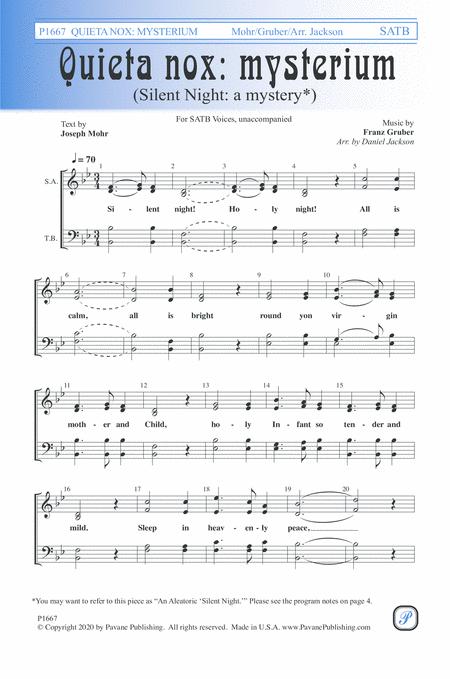 Quieta Nox Mysterium Sheet Music