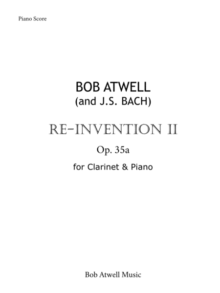 Free Sheet Music Re Invention Ii