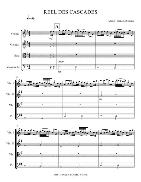 Reel Des Cascades La Suite Flche Sheet Music