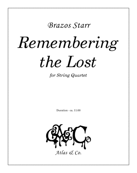 Free Sheet Music Remembering The Lost