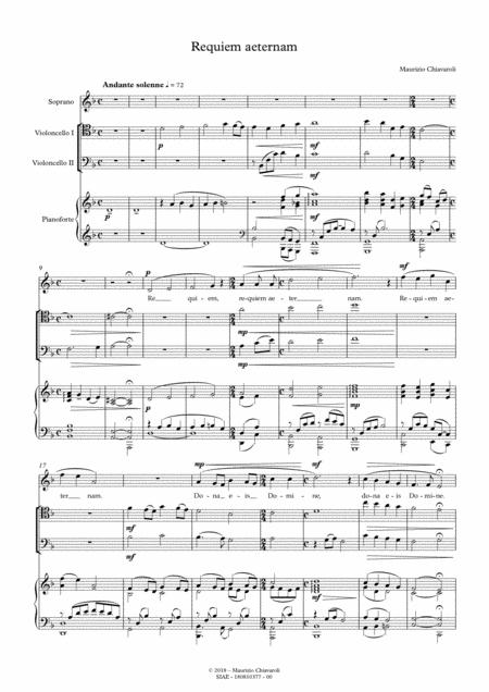 Requiem Aeternam Trio Version Sheet Music