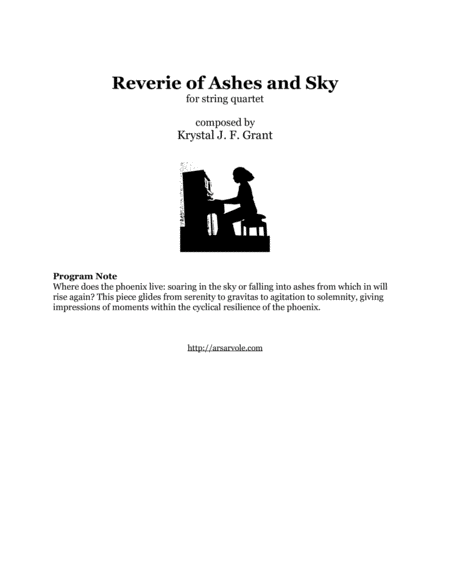Reverie Of Ashes And Sky Sheet Music