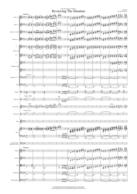 Reviewing The Situation Vocal With Orchestra Key Of F Minor Sheet Music