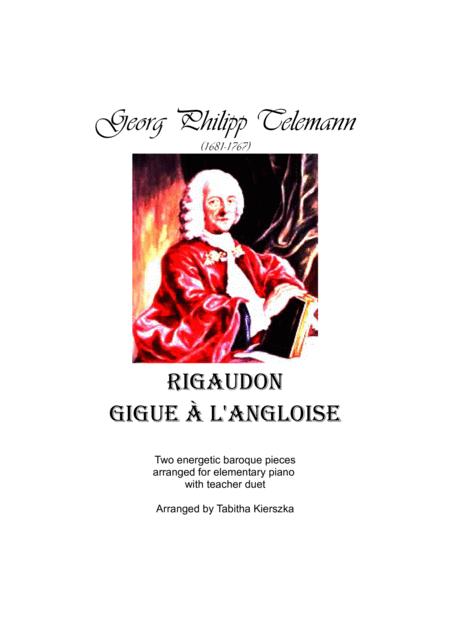 Rigaudon Gigue Two Baroque Solos For Elementary Piano Sheet Music