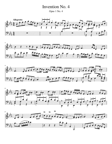 Rishu Invention No 4 From 10 Inventions For Piano Sheet Music