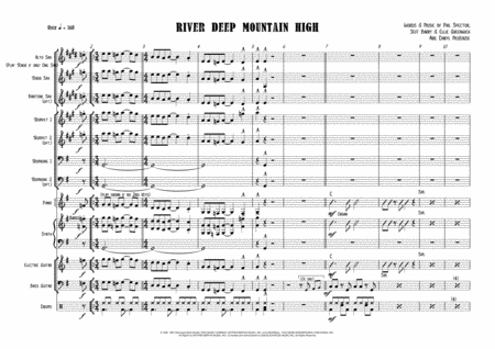 River Deep Mountain High Vocal Band With 3 To 7 Horns Key Of G Sheet Music