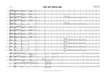 Free Sheet Music River Deep Mountain High Vocal With Big Band Key Of A