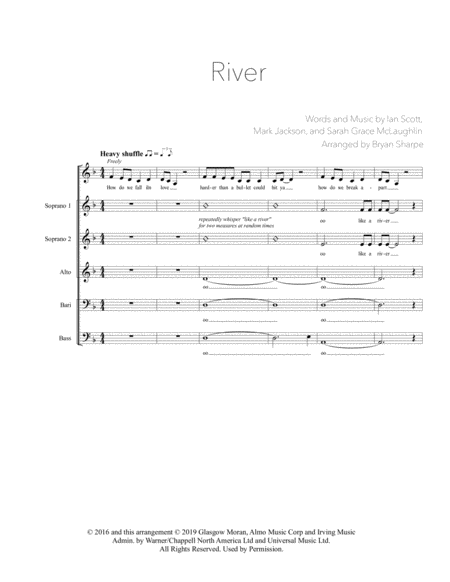 River Ssabb A Cappella Sheet Music