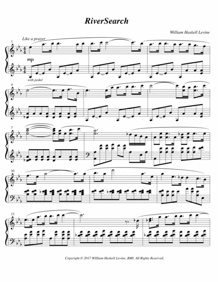 Riversearch Sheet Music