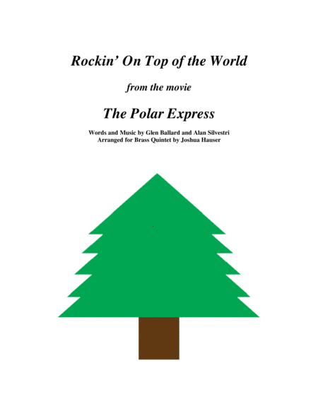 Rockin On Top Of The World From The Polar Express For Brass Quintet Sheet Music