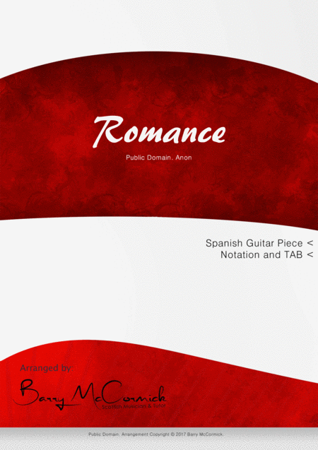 Romance Spanish Guitar Sheet Music