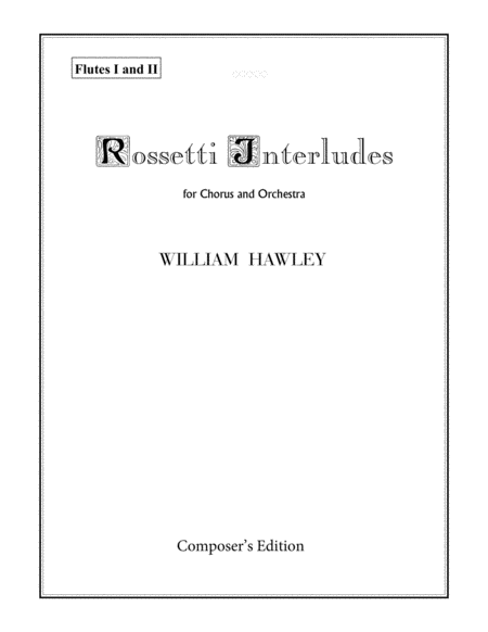 Rossetti Interludes Set Of Parts Sheet Music