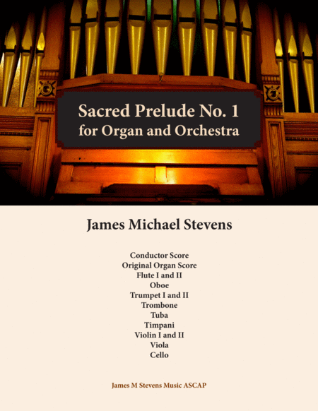 Sacred Prelude No 1 For Organ And Orchestra Sheet Music