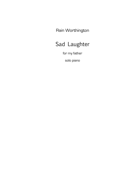 Sad Laughter For Piano Sheet Music