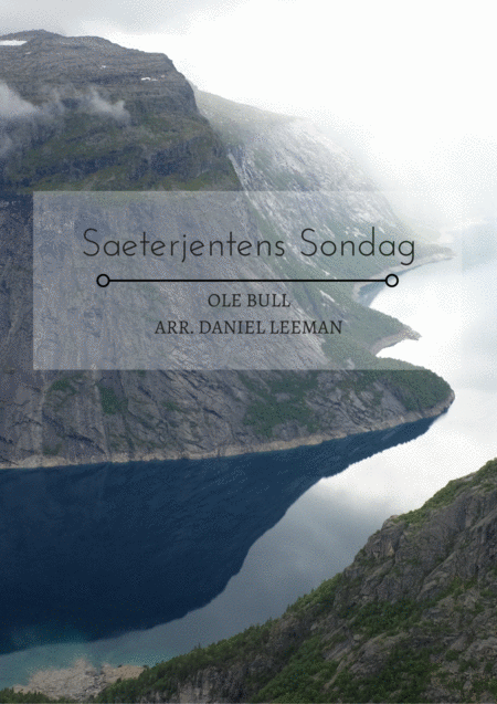 Saeterjentens Sondag For Alto Saxophone Piano Sheet Music