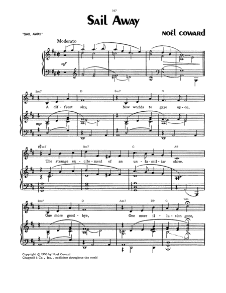 Sail Away Sheet Music