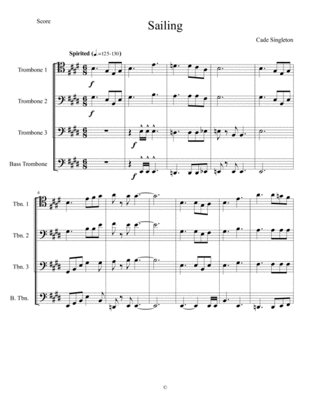 Sailing Sheet Music