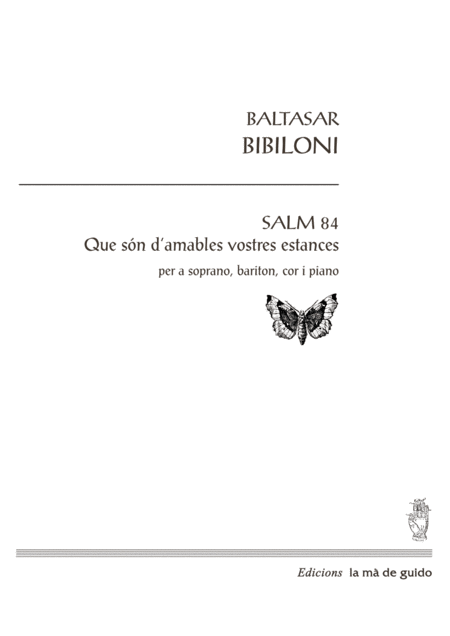 Salm 84 Que Sn D Amables Les Vostres Estances Sheet Music