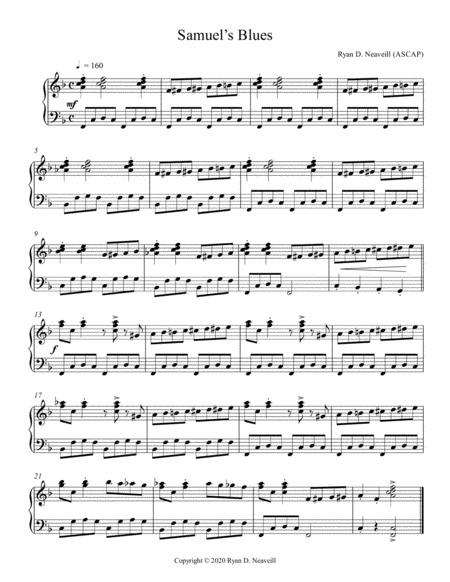 Free Sheet Music Samuels Blues