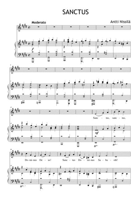 Sanctus Middle Range Voice Sheet Music