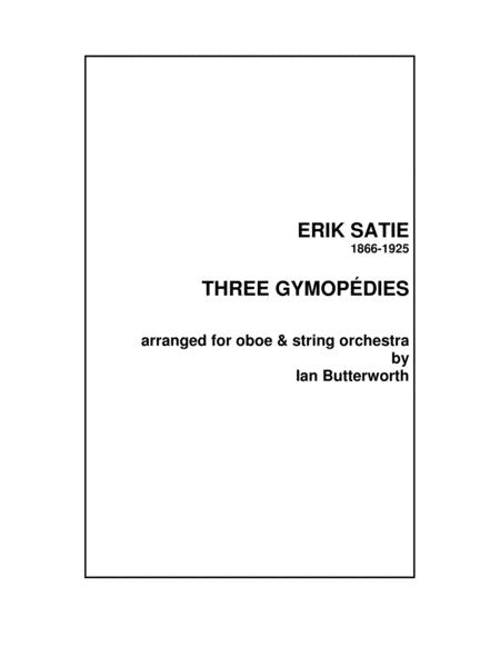 Satie 3 Gymnopedies For Oboe String Orchestra Sheet Music