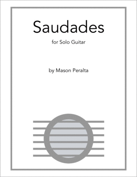 Saudades For Solo Guitar Sheet Music