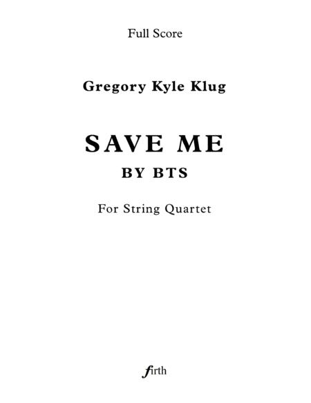 Save Me By Bts Sheet Music