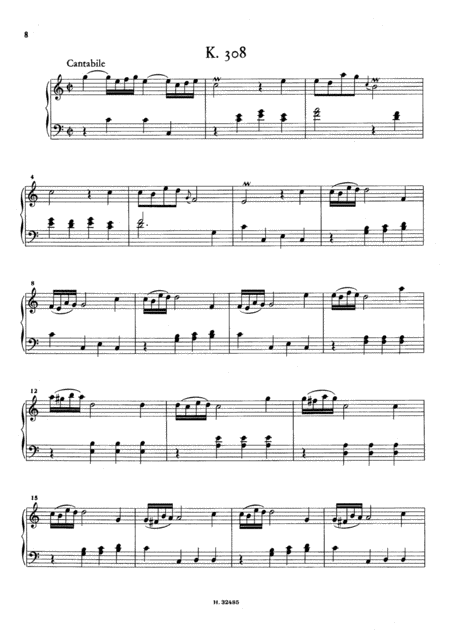 Scarlatti Sonata In C Major K308 L359 Original Version Sheet Music