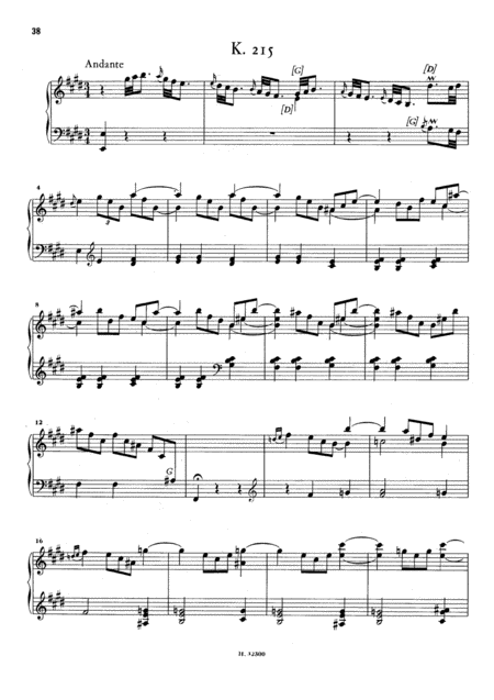 Scarlatti Sonata In E Major K215 L323 Original Version Sheet Music