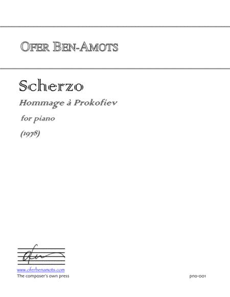 Scherzo Hommage To Prokofiev For Piano Sheet Music