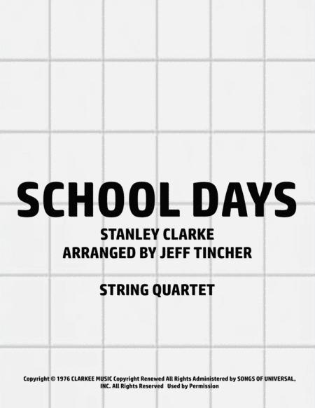 Free Sheet Music School Days