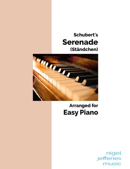 Free Sheet Music Schubert Serenade Standchen Arranged For Easy Piano