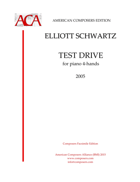 Free Sheet Music Schwartz Test Drive