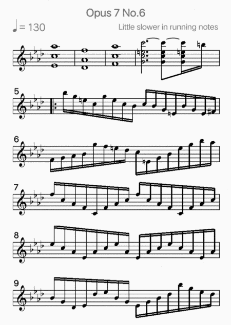 Second Violin Fantasia Opus 7 No 6 Sheet Music