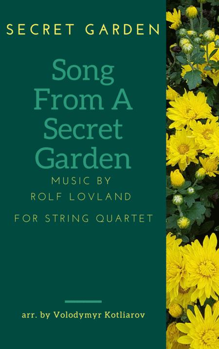 Secret Garden Song From A Secret Garden For String Quartet Sheet Music