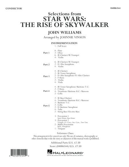 Free Sheet Music Selections From Star Wars The Rise Of Skywalker Conductor Score Full Score