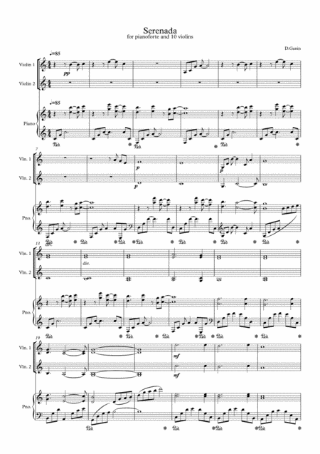 Serenada Sheet Music