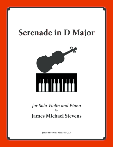 Serenade In D Major Solo Violin Piano Sheet Music