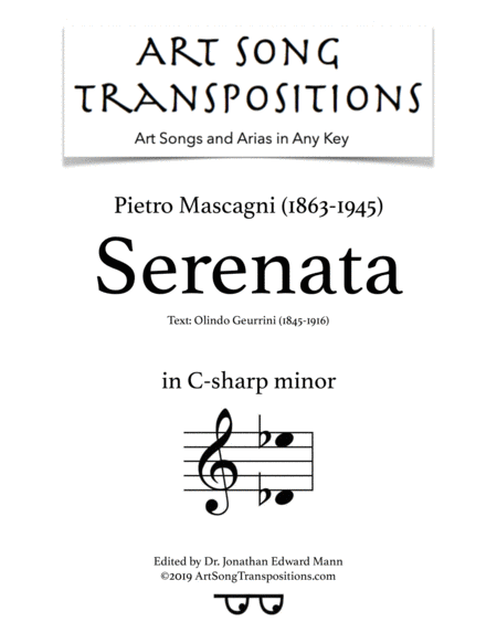 Serenata C Sharp Minor Sheet Music