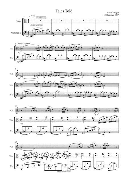 Free Sheet Music Shahrazade