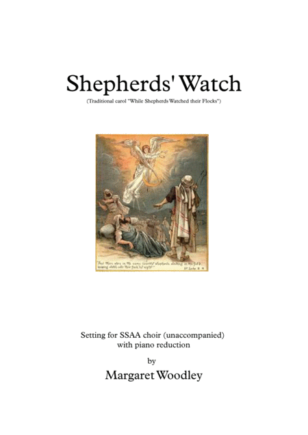 Free Sheet Music Shepherds Watch Carol For Ssaa